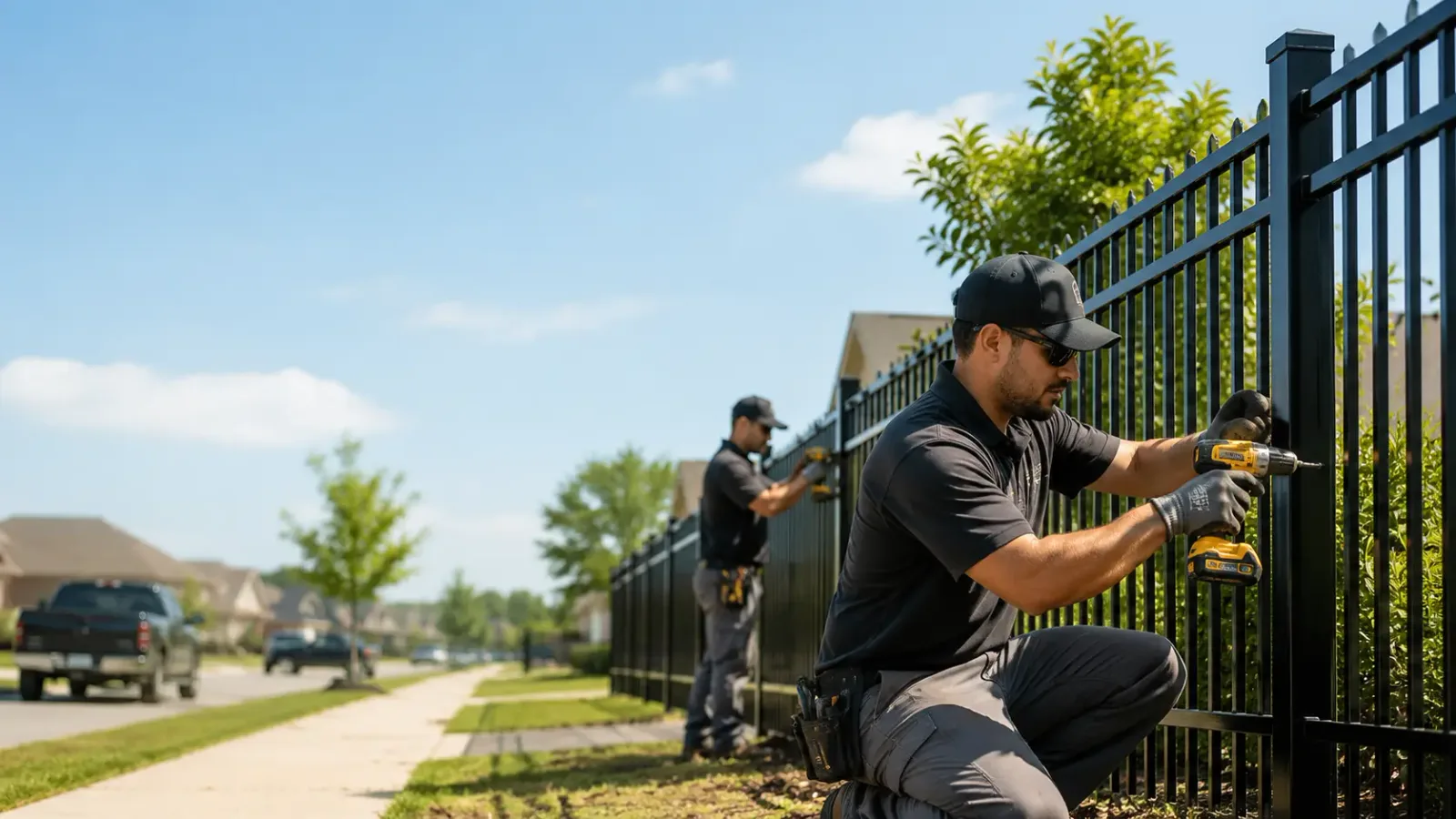 Metal Fence Installation in Shobonier, IL